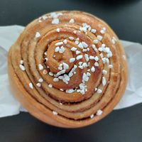 Cinnamon roll at Brauð & Co in Reykjavik