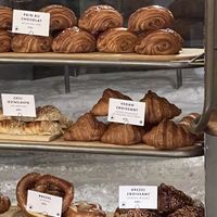 Vegan croissant and pretzel   at Brauð & Co in Reykjavik