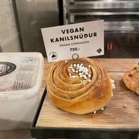 Vegan cinnamon rollls  at Brauð & Co in Reykjavik
