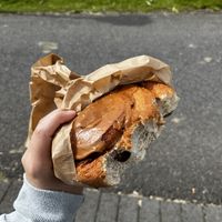 Cinnamon roll  at Brauð & Co in Reykjavik