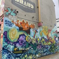 Side of shop  at Brauð & Co in Reykjavik