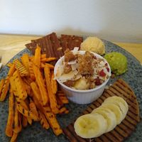 Brunch with gluten free bread at 42°Raw in Copenhagen