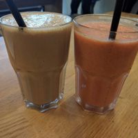 shake and juice at 42°Raw in Copenhagen