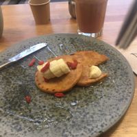 half eaten pancakes ... there were 3! at 42°Raw in Copenhagen