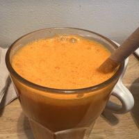 Orange, carrot and ginger juicee  at 42°Raw in Copenhagen