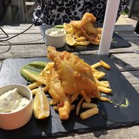 Banana blossom and chips dish  at The Owl in Camber