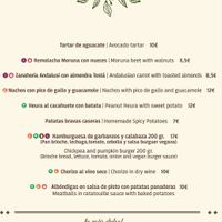 Carta Vegana at La Odisea in Malaga