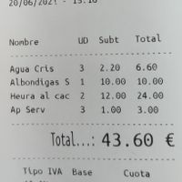 Cuenta at La Odisea in Malaga