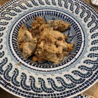 Huerta (vegan meat) in peanut sauce  at La Odisea in Malaga