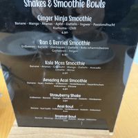 Smoothies  at Bubbles Café in Ludwigsburg