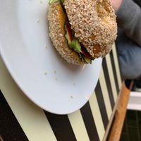 Veganer Bagel, super lecker!   at Bubbles Café in Ludwigsburg