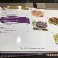 Rice 2 pages at Krua Boon - Eathai Central Embassy in Bangkok