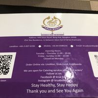 Contacts  at Krua Boon - Eathai Central Embassy in Bangkok