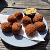 Vegan bitterballen  at Tox Bar in Schiermonnikoog