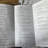 Menu  at Social Club in Taupo