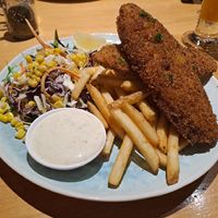 Fish and chips at Social Club in Taupo