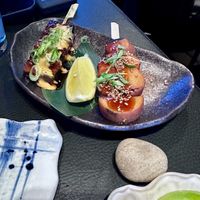 Imo Yaki sweet potato skewers  at Sticks N Sushi in London