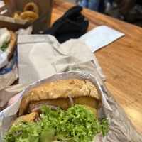 Tofu satay burger  at Fergburger in Queenstown