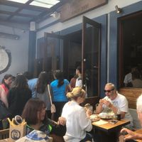 Outside at Fergburger in Queenstown