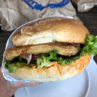 Holier than Thou with vegan chipotle aioli  at Fergburger in Queenstown