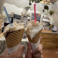 Pear & Chocolate, Pear & Lemon at La Gelatiera in Florence