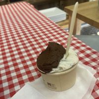 Stracciatella & dark chocolate gelato   at La Gelatiera in Florence