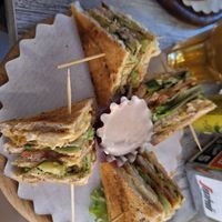 Club sandwich at Oasis Cafè in Treviso