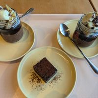 Dark choc protein oats and raw brownie at Pimp My Salad in Bangkok