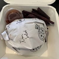 Burger & fries   at I AM SALAD in Hat Yai