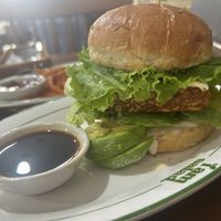 Tempeh burger, also available without cheese and with avocado.   at I AM SALAD in Hat Yai