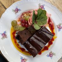 Vegan chocolate cake  at Noemme in Den Bosch