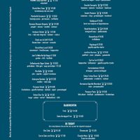 Menukaart  at Noemme in Den Bosch