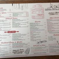 Menu at The Italian Way in Hastings
