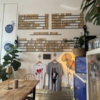 Menu & great t   at My Green Pastry in Porto