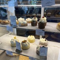 Treats counter close-up  at My Green Pastry in Porto