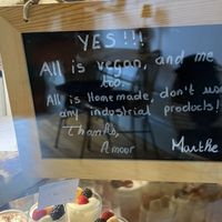 Sign  at My Green Pastry in Porto