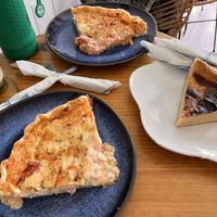 Quiche and flan   at My Green Pastry in Porto
