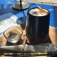 Decaf coffee with orange blossom at My Green Pastry in Porto