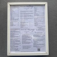 Menu  at Zina's Eatery in Vienna