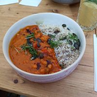 delicious pumkin curry at Zina's Eatery in Vienna