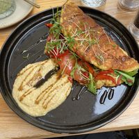 Vegan omelette   at Zina's Eatery in Vienna