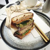 The vegan’s choice 🌱💪✨ at Zina's Eatery in Vienna