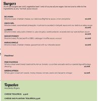 Evening menu at Lilo Cafe in Barcelona