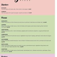 Evening menu at Lilo Cafe in Barcelona