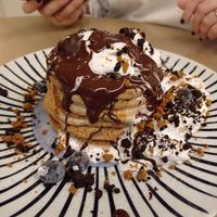 Pancakes especiales de otoño at Lilo Cafe in Barcelona