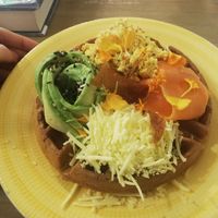 The vegan 'salty one' at Lilo Cafe in Barcelona