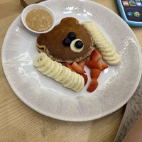 Vegan kids pancake  at Lilo Cafe in Barcelona