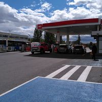 Outside of the gas station at N1 in Egilsstadjir