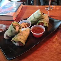 Vegan Spring Rolls at Saiwok in Rogers