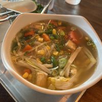 Vegan pho wasn’t too exciting but still good  at Saiwok in Rogers